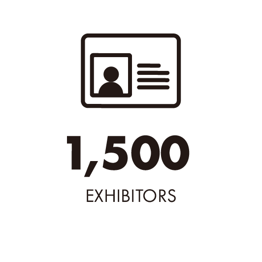 1,500 exhibitors