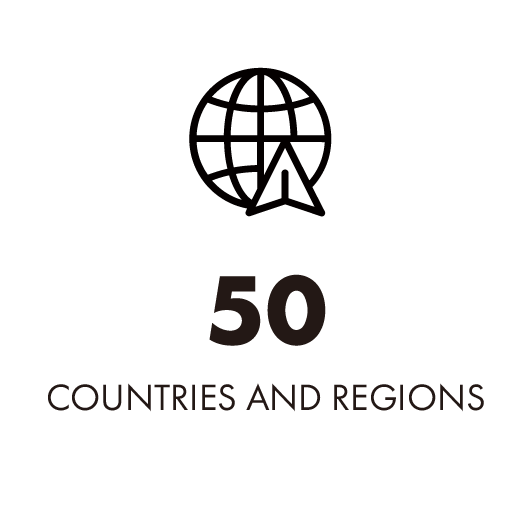 50 countires and regions